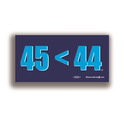 45<44 Blue Bumper Sticker 
