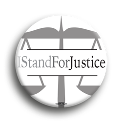 I Stand For Justice 1.75" 