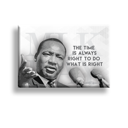 MLK The Time is Right 2" x3" Button  
