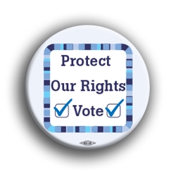 Protect Our Rights Vote 3" Button 