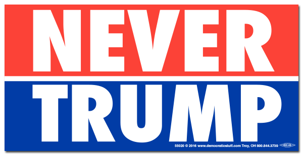 Never Trump Bumper Sticker