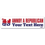 Annoy A Republican Personalized Bumper Sticker