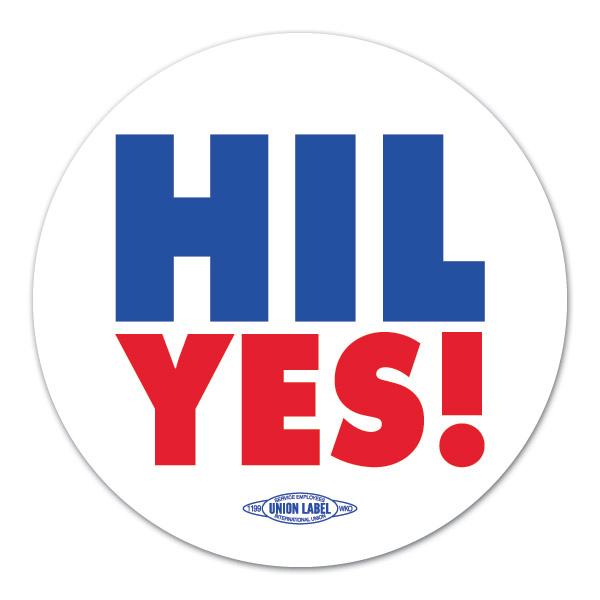 Hil Yes! Circle Bumper Sticker