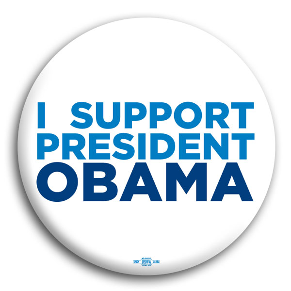 I Support President Obama Button