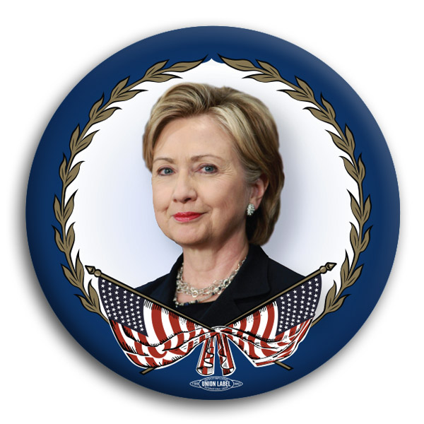 Hillary Clinton Photo Button