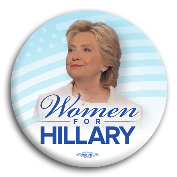 Women For Hillary Photo Button