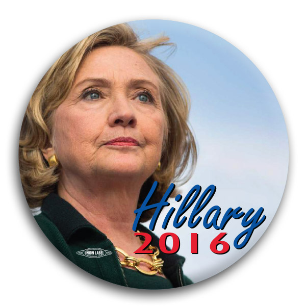 Hillary Clinton 2016 Photo Button
