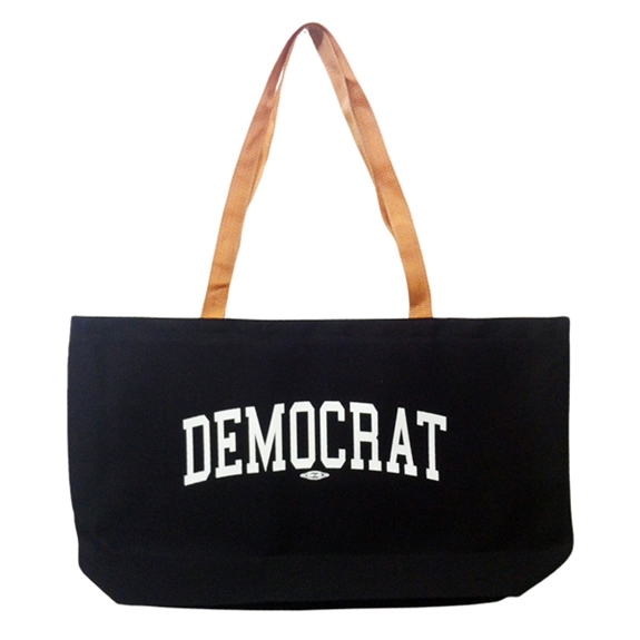 Democrat Black Tote Bag