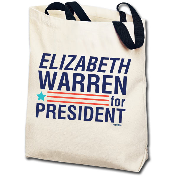 Elizabeth Warren for President Star and Stripes Totebag