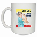 Nurses Save Lives Rosie Coffee Mug