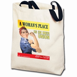 A Womans Place... Rosie the Riveter Totebag