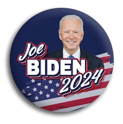 Biden 2024 Navy 3" Button 