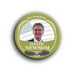Gavin Newsom for President 3" Button 