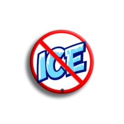 No Ice Allowed 2.25" Button 
