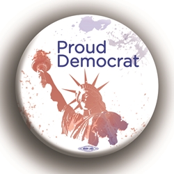 Proud Democrat 2.25" Button 