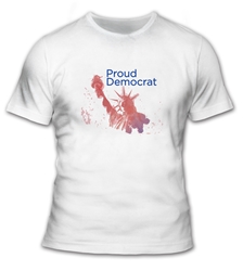 Proud Democrat - Statue of Liberty T-Shirt  