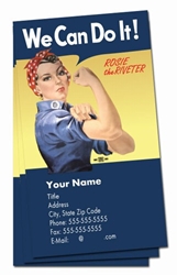 We Can Do It! Rosie Verticle Business Cards