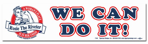 We Can Do It! Rosie the Riveter Bumper Sticker