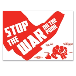 Stop the War on Poor Bumper Sticker