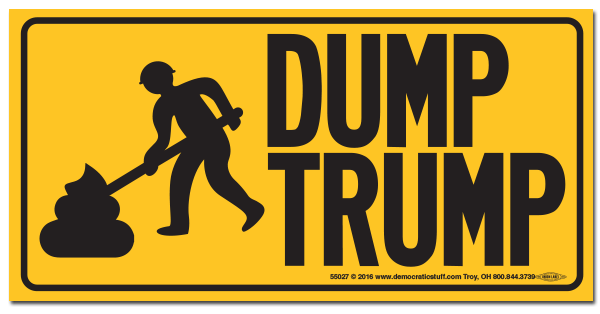 Dump Trump Bumper Sticker