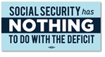 Social Security &ne; The Deficit Bumper Sticker
