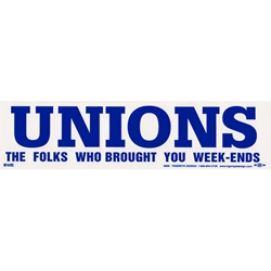 Union Weekend Bumper Sticker