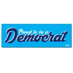 Proud to be a Democrat Script Bumper Sticker