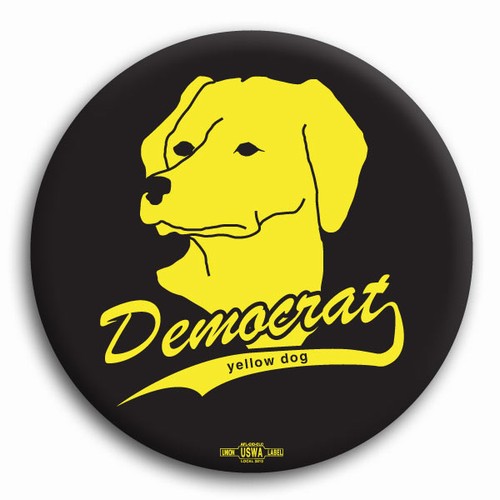 Yellow Dog Democrat Button