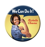 Michelle Obama We Can Do It Rosie the Riveter Button