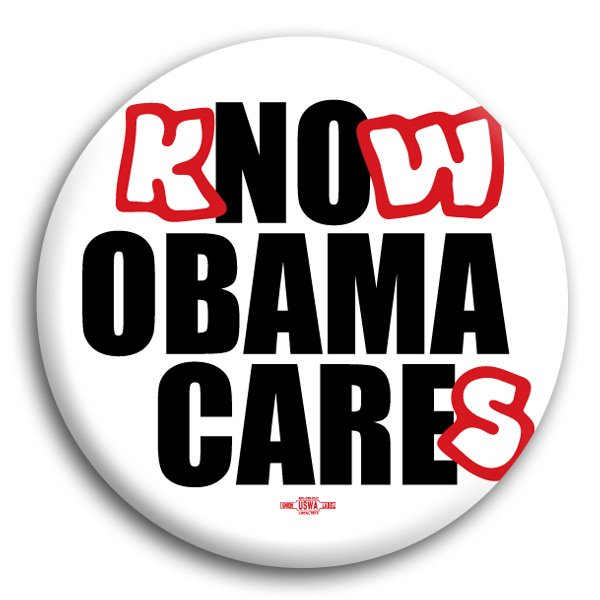 Know Obama Cares Button