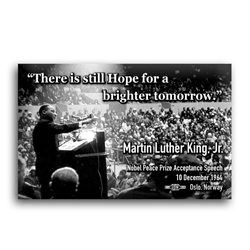There is Still Hope for a Brighter Tomorrow MLK Button