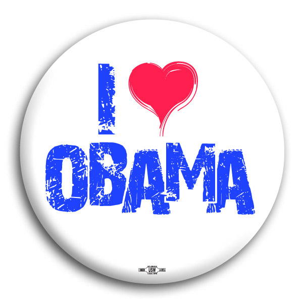 I Heart Obama Button