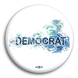 Democrat Fancy Design Button