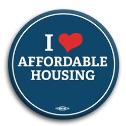 I Heart Affordable Housing Button