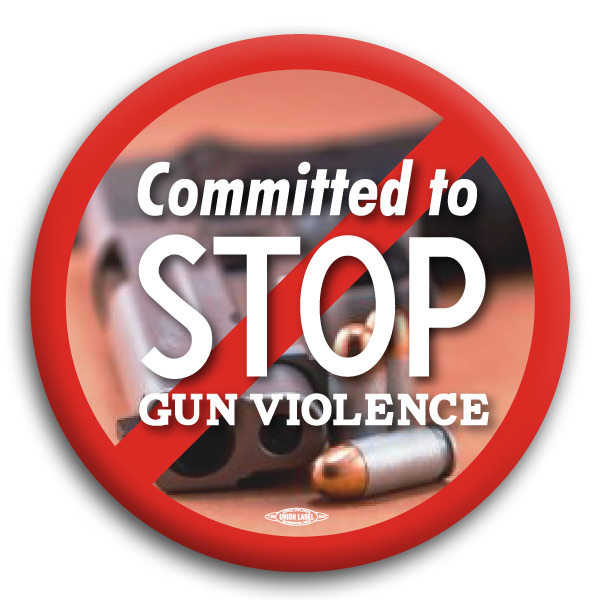 Committed to Stop Gun Violence Button