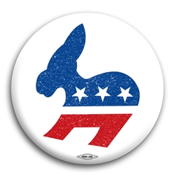 Democratic Donkey Button