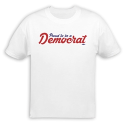 Proud to be a Democrat Script T-Shirt