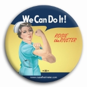 We Can Do It! Nurse Rosie the Riveter Button