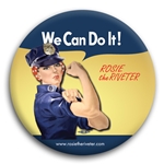 We Can Do It! Police Officer Rosie the Riveter Button
