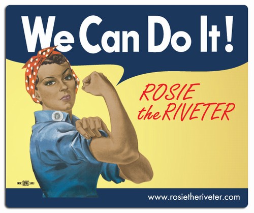 We Can Do It! Ethnic Rosie the Riveter Mouse Pad