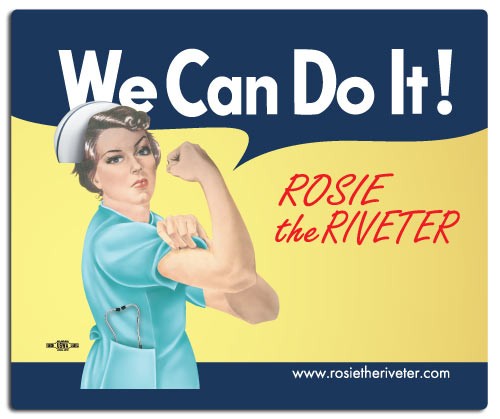 We Can Do It! Nurse Rosie the Riveter Mouse Pad