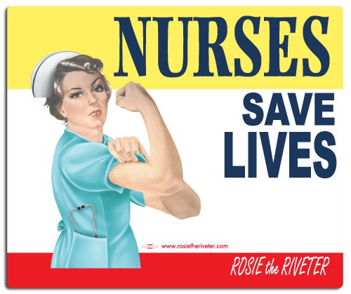 Nurses Save Lives Rosie Mouse Pad
