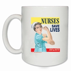 Nurses Save Lives Rosie Coffee Mug