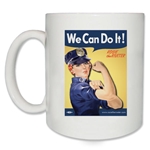 We Can Do It! Police Officer Rosie the Riveter Coffee Mug