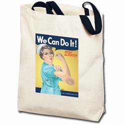 We Can Do It! Nurse Rosie the Riveter Totebag