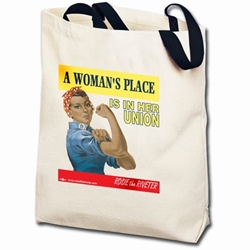 A Womans Place... Ethnic Rosie the Riveter Totebag