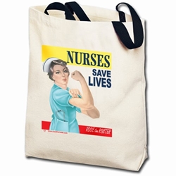 Nurses Save Lives Rosie Totebag