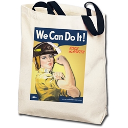 We Can Do It! Firefighter Rosie the Riveter Totebag