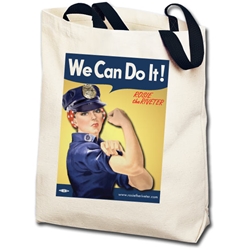 We Can Do It! Police Officer Rosie the Riveter Totebag