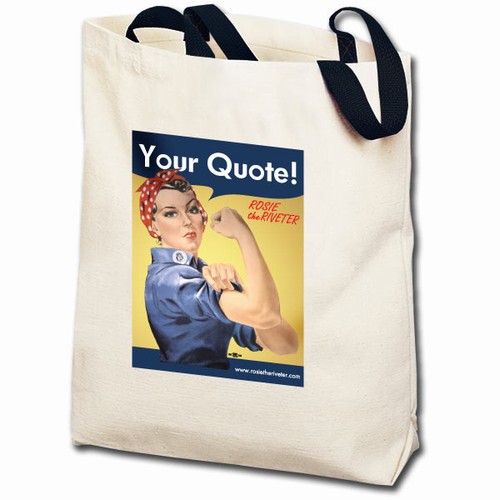 Personalized Rosie the Riveter Totebag